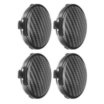 Unique Bargains 4pcs 60mm 61mm Wheel Center Hub Caps Hubcaps Covers Universal Rims Hub Cap Parts for Car Black