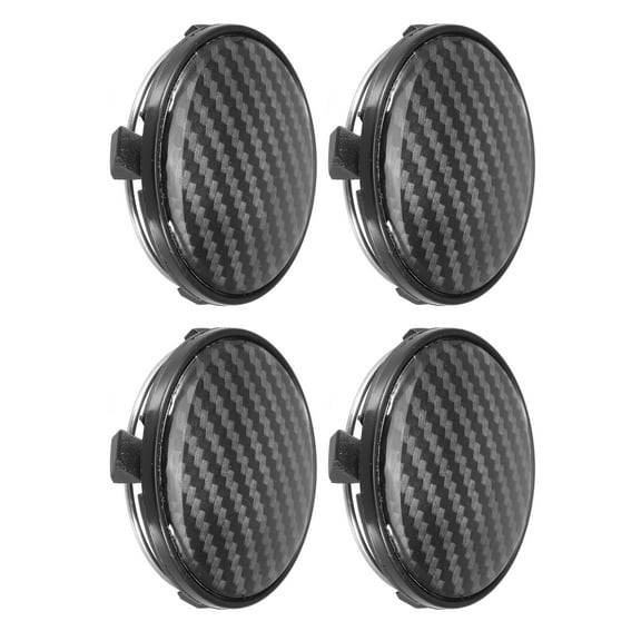Unique Bargains 4pcs 60mm 61mm Wheel Center Hub Caps Hubcaps Covers Universal Rims Hub Cap Parts for Car Black