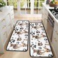 thumbnail image 4 of Kitchen Rugs Sets Of 2,Chihuahua and Footprints Anti Fatigue Kitchen Mat Rugs Non Slip Washable,Decorative Kitchen Floor Mats for Kitchen,Sink,Laundry,17"x47"+17"x47", 4 of 5
