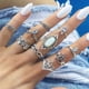 thumbnail image 1 of Anillos para mujer, regalos para mujer, anillos apilables de cristal vintage bohemios para mujer, conjunto de anillos para los nudillos, anillo para mujer, 1 of 4