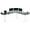 Black/White, variant on VIVO Black Electric 71" x 71" Curved Corner Stand Up Desk
