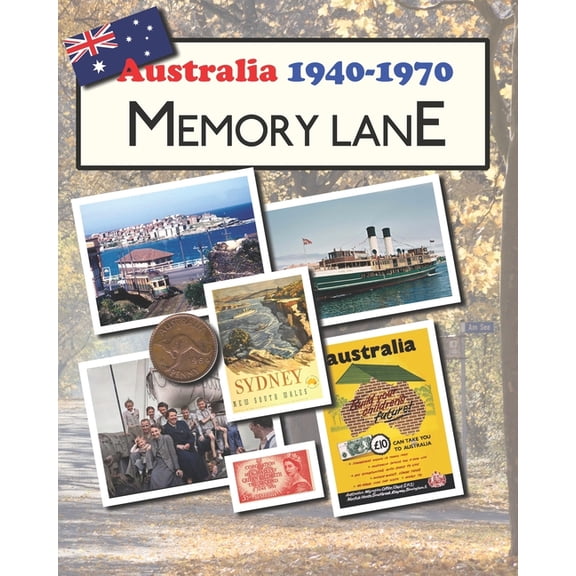 Australia 1940-1970 Memory Lane: large print picture book for dementia patients, (Paperback)