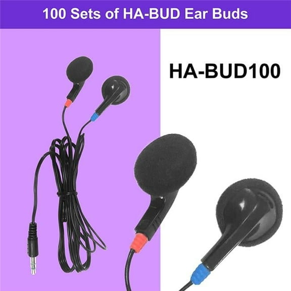 Hamilton Buhl Earbuds HA-BUD100 100 Pack