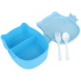 thumbnail image 3 of Lunch Box Plastic Durable Food Container Portable Cartoon Owl Lunch Box Food Safe Microwave Storage Container, 3 of 8