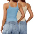thumbnail image 3 of ameIAEA 2Pcs Women Tank Tops Sleeveless Ribbed Knit Slim Shirts Summer Going Out Tops 2024 Trendy, 3 of 6