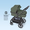 thumbnail image 3 of Mompush Meteor2, 2-in-1 Baby Stroller with Bassinet Mode, Adjustable Handle and Footrest, Forest, 23.2LB, Unisex, 3 of 10