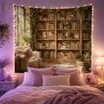 thumbnail image 2 of Leather Armchair Library Tapestry Wall Hanging, 2 of 7