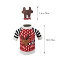 thumbnail image 2 of CRILSTYLEO Christmas Wine Bottle Cover En Lana Roja Con De Reno Para Y Eventos Navideños, 2 of 5