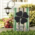 thumbnail image 4 of Lucky Clover Buffalo Check Plaid Rustic Farmhouse Shamrock Garden Flags Happy Saint Patrick's Day Garden Flags Irish Holiday House Flag 12×18 in Small Vertical Double Sided Outside Décor, 4 of 4
