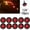 Red, variant on 10 Pcs Waterproof 12v 3led 3/4 Inch Round Trailer Side Marker Light Front and Rear Truck Tractor Clear Light Bulb Bullet(White)