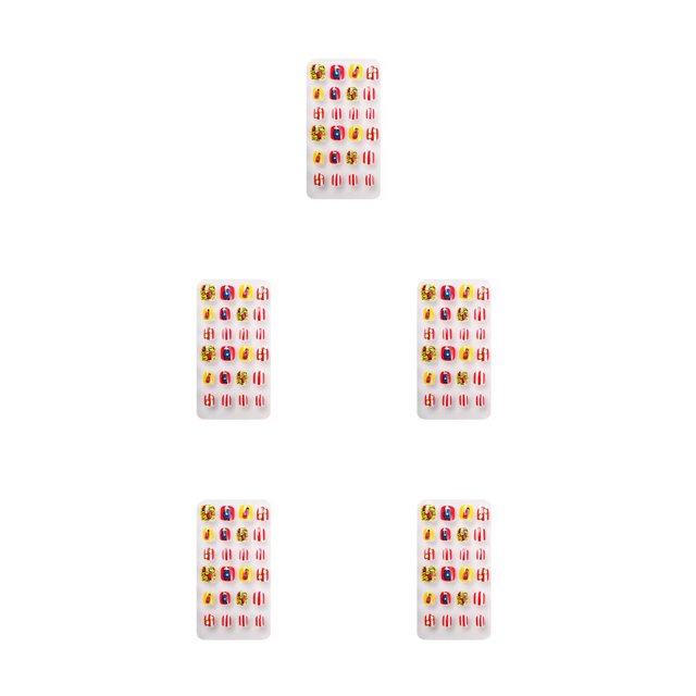 Juego de tiras de uñas Seitruly de colores estilo dibujos animados para niños