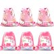 thumbnail image 2 of Mochila de dibujos animados de Hello Kitty para niños y niñas, bolsa de compras no tejida con cordón, regalo de fiesta de cumpleaños, suministros de fiesta de Navidad, Año Nuevo, 2 of 3
