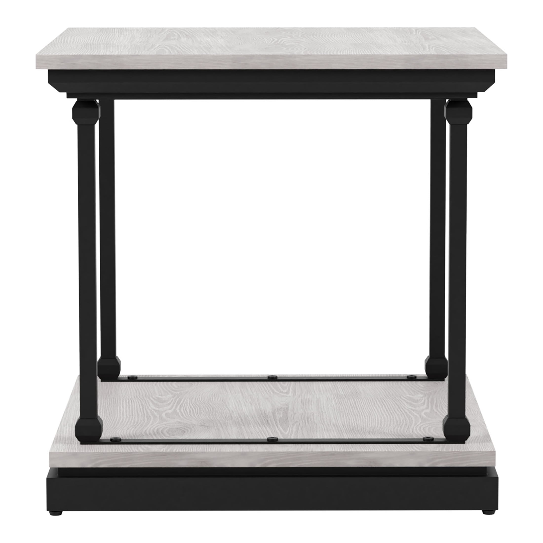 Furniture of America Laem 1-Shelf End Table, Antique White