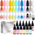 thumbnail image 1 of Set de esmaltes de uñas en gel SAVILAND Airbrush, 12 colores, 30 ml, a base de agua, 1 of 8