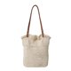 thumbnail image 5 of Bolsa de hombro Summer Beach Woven Tote cubo para mujeres beige, 5 of 8