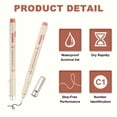 thumbnail image 3 of Uxcell 6Pcs Fineliner Ink Pens, 1.0mm Brown Micro Pens with Waterproof Archival Ink for Watercolor Sketching Cartoon Technical Drawing, 3 of 6