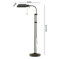 thumbnail image 3 of Metal Rectangular Floor Lamp with Adjustable Pole, Dark Bronze- Saltoro Sherpi, 3 of 6