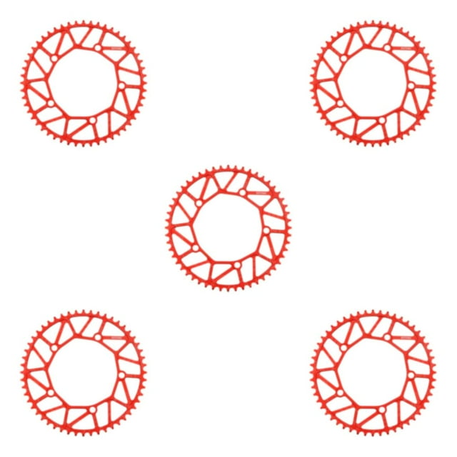 Youkk Alloy Crank set - Durable Precise Fit Smooth Operation - Guaranteed Compatibility Bicycles Crank 52T red 5Set