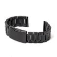 thumbnail image 2 of MasteelfCA 22mm Stainless Steel Solid Links Bracelet Watch Band Strap Straight End with 2pcs Watch Spring Bars (Black), 2 of 8