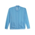 thumbnail image 6 of Sholeno Men's Full Zip UPF 50+ Sun Protection Rash Guard Shirt Light Long Sleeves Jacket for Hiking Sky Blue XXL, 6 of 8