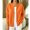 Orange, variant on IUYRTFE Women's Waffle Knit Zip Up Cardigan Round Neck Long Sleeve Casual Jacket with Full Zipper Orange