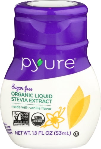 Pyure Organic Stevia Vanilla Liquid Sweetener Drops, 1.8 Fluid Ounce -- 6 per case