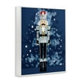 thumbnail image 4 of Stupell Industries Blue Holiday Nutcracker Holiday Painting White Framed Art Print Wall Art, 11 x 14, 4 of 10