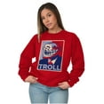 thumbnail image 3 of Funny Presidential Troll Face Meme Sweatshirt for Men or Women Brisco Brands L, 3 of 6