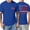 Blue #92, variant on Fourth Of July Tops for Men Crew Neck Usa Star Stripes Freedom Shirts Short Sleeve American Flag Causal T-Shirts Summer Comfy Clothes Red XL