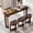 Cherry, variant on LJAN 60" Solid Pine Wood Bar Table Set with 3 PU Stools Chairs, Long Bar High Top Dining Table & Upholstered Stools, Behind Couch Sofa Counter Height Pub Table for Breakfast, Kitchen Living Room