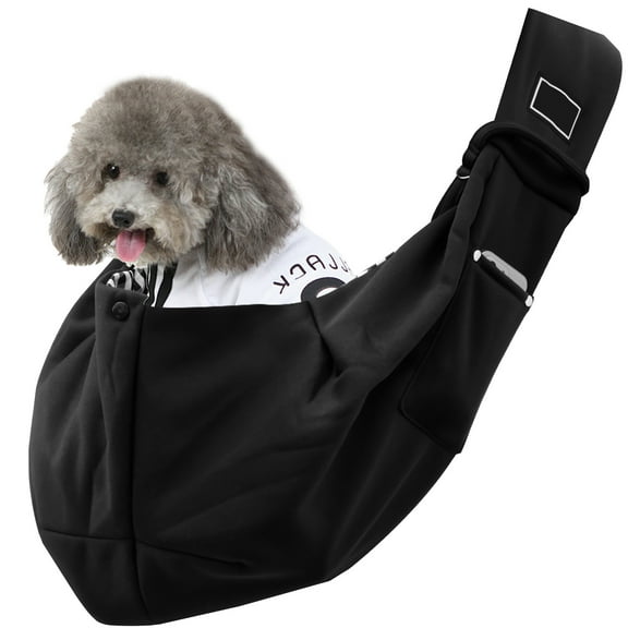 Keyohome Dog Carrier Sling Soft Polyester Dog Sling with Adjustable Shoulder Strap Reversible Pet Carrying Bag for Traveling Outdoor Activity
