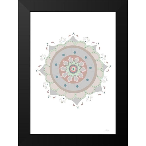 Artographie Studio 18x24 Black Modern Framed Museum Art Print Titled - Mandala Fiesta