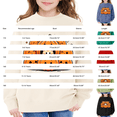 thumbnail image 3 of Kids Halloween Crewneck Sweatshirt Boys Pumpkin Graphic Oversized Sweaters, 3 of 4