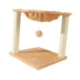 thumbnail image 4 of Poste para rascar gatos Torres de árboles para gatos Tela de terciopelo Garra de animales Casa de juguete Muebles para gatos Hamaca Pelota de juguete Fernando árbol de gato, 4 of 8