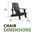 thumbnail image 4 of Lifetime Outdoor Polystyrene Adirondack Chair, Black (60284), 4 of 29