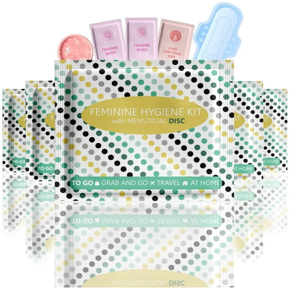 Menstrual Disc Kit - Polka Dots - 5 pack