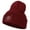 Maroon, variant on Spider Web Embroidered Long Beanie - Black OSFM