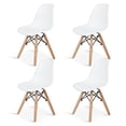 thumbnail image 1 of Sillas Infantiles para Niños con Asiento Ergonomico de Plastico y Estructura de Madera Diseño Tipo Eames - Sillas Preescolar Estilo Moderno con Soporte de Acero Set 4 Piezas, 1 of 5