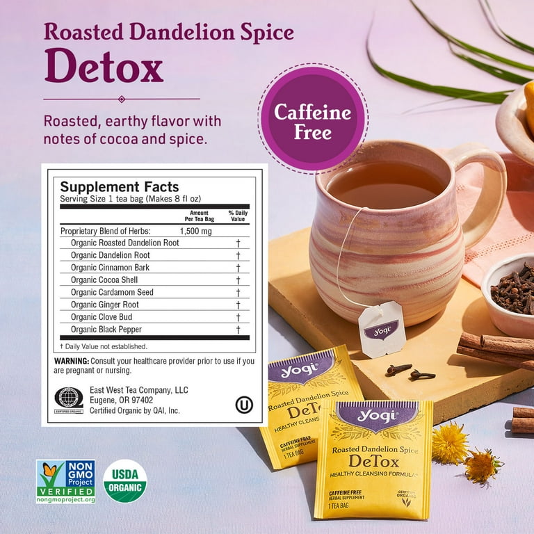 Yogi Tea Digestion and Detox Tea Variety Pack Sampler, Wellness Tea Bags, 6  Boxes of 16