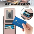 thumbnail image 6 of Allytechgroup for Samsung Galaxy S24 Case, Wallet Phone Case with Card Holder, Crossbody Strap, Stand Feature, RFID Blocking, PU Leather & TPU Shockproof Samsung Galaxy S24 Cover, Rosegold, 6 of 8