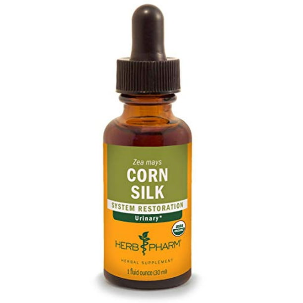 Herb Pharm Certified Organic Corn Silk Liquid Extract for Urinary System Support, 1 Fl Oz