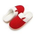 thumbnail image 7 of NineCiFun House Slippers for Women on Memory Foam Indoor Outdoor Fuzzy Slippers (Red,Size 7-8), 7 of 7
