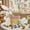 172#B, variant on Festive Easter Bunny Candy Storage Basket With Rattan Base, Plush Doll Accent, Large Tabletop Organizer For Treats, Snacks Or Decor, Whimsical Seasonal Gift, Multiuse Home Display, 33×26×6 Cm
