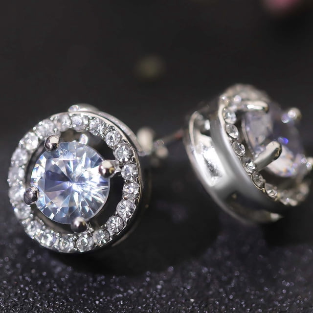 Fiudx Pendientes de Circonita con Forma de Gota para Mujer, Joyería para Mujer