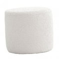 thumbnail image 3 of Taburete redondo con reposapiés, asiento, silla, taburete estable para cambiar zapatos, sofá, taburete de té para blanco, 3 of 9
