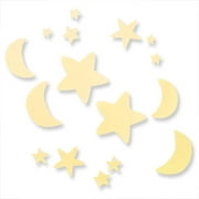 Seed Sprout - Star & Moon Stickers, Yellow