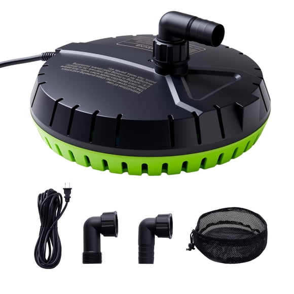 Bomba automática para cubierta de piscina Aarcinhke 1500 GPH, cable de 7,5 m