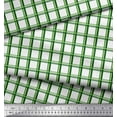 thumbnail image 2 of Soimoi Green Rayon Fabric Window Pane Check Print Sewing Fabric Yard 42 Inch Wide, 2 of 3