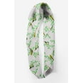 thumbnail image 2 of Bimba Gray Leaves & Flowerpecker Bird Pure Silk Printed Scarf Dupatta Head Neck Wrap Bandanas For Women 40 x 40 Inches, 2 of 6