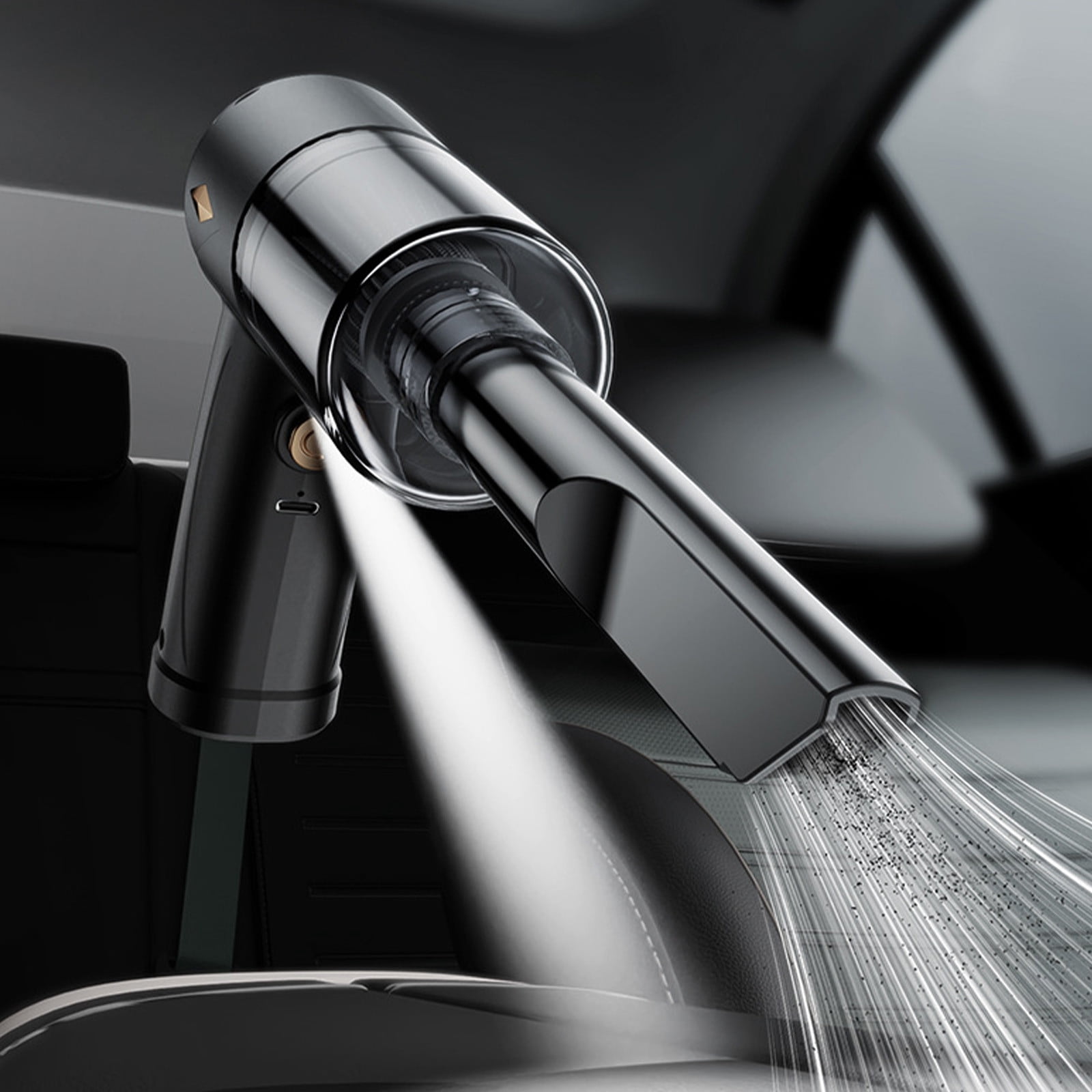 Wireless Handheld Car Vacuum Cleaner Strong Suction 3-in-1 Multifunctional for Car Room Outdoor Cleaning, 5.91x3.15 inches